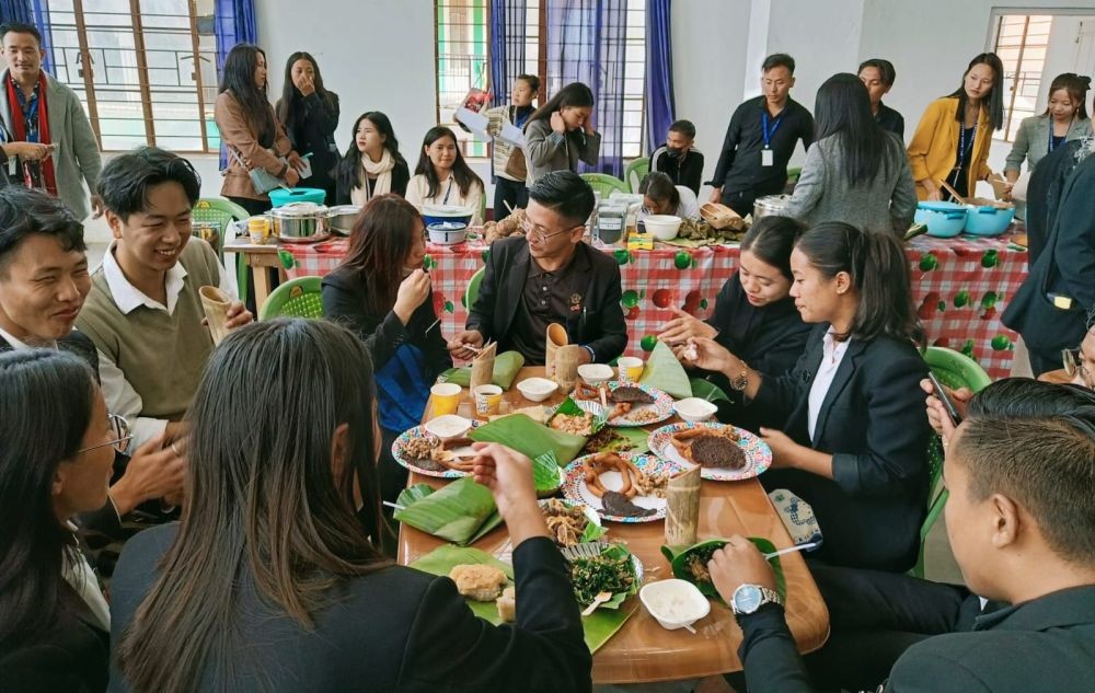 Students during the Olivian Fest organised by Mount Olive College, Kohima on November 8.